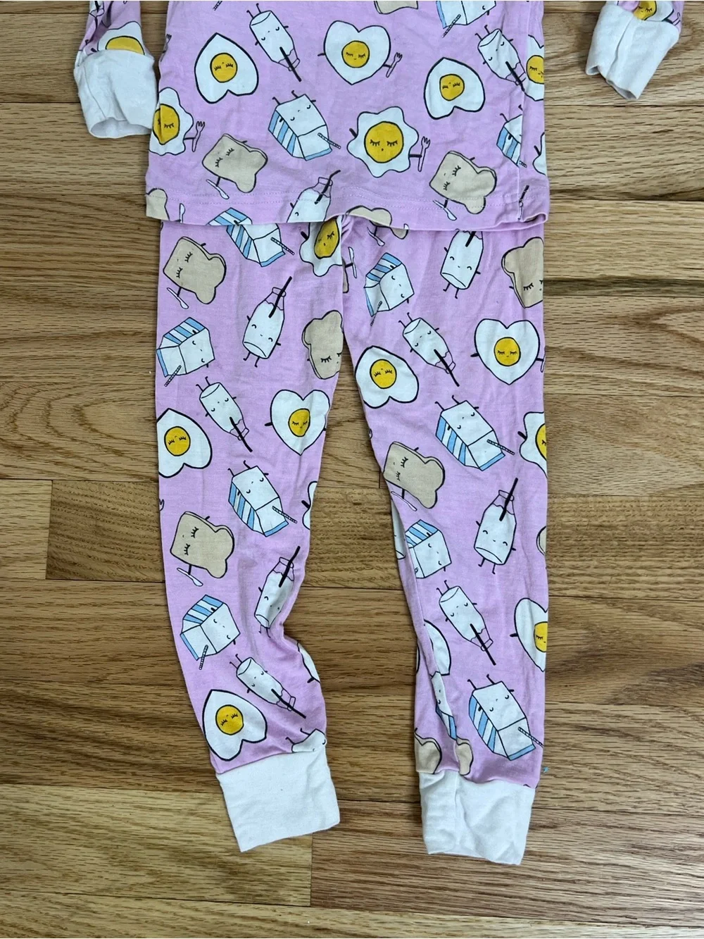 Little Sleepies Lavender Egg Face Pajama Set size 2T